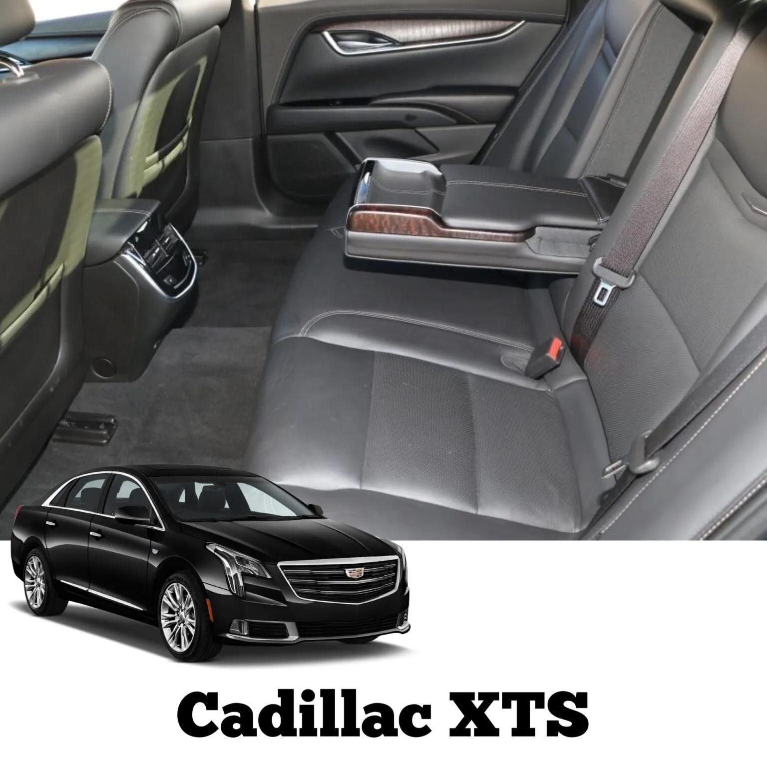 Cadillac XTS sedan rear interior — Houston Limo Chauffeur