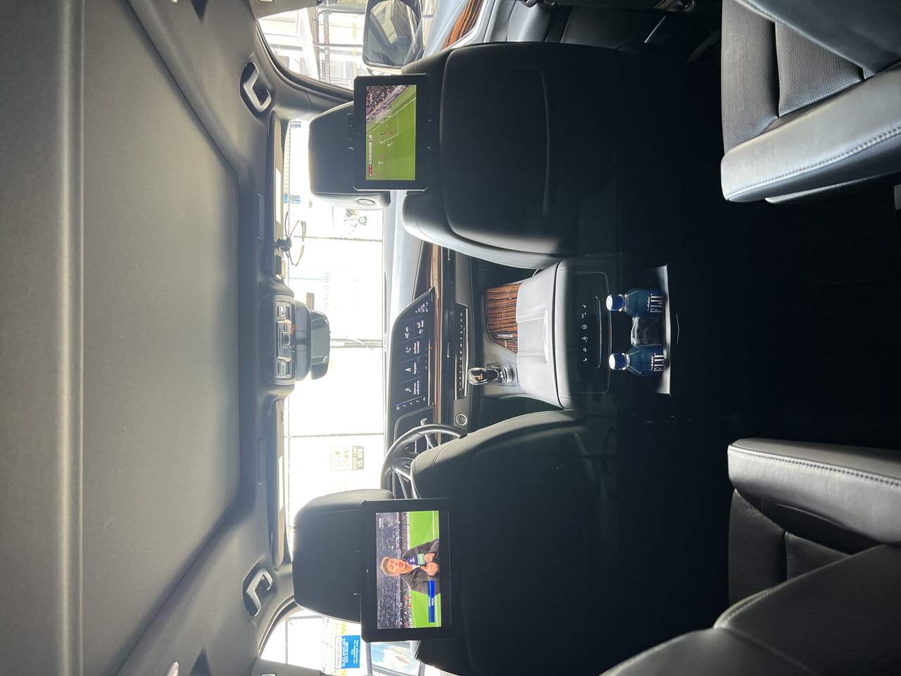 Cadillac Escalade interior screens — Houston Limo Chauffeur
