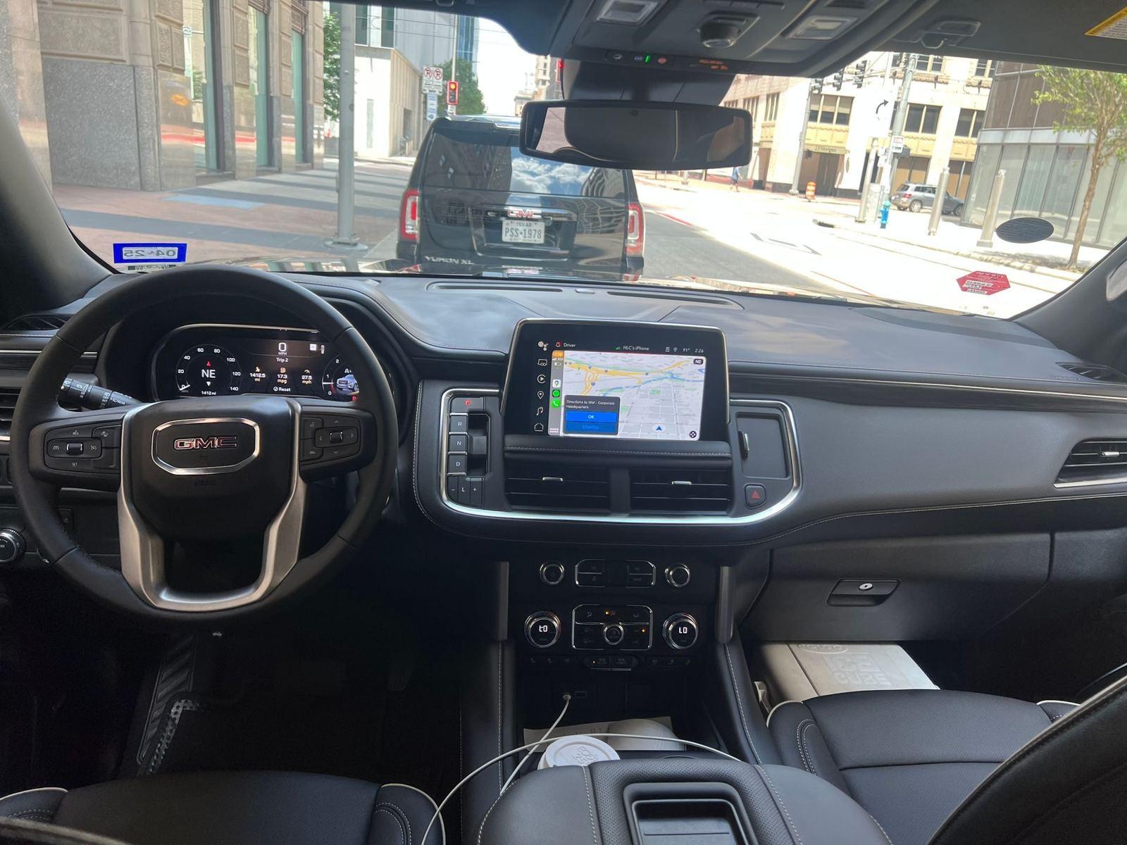 GMC Yukon interior dashboard — Houston Limo Chauffeur