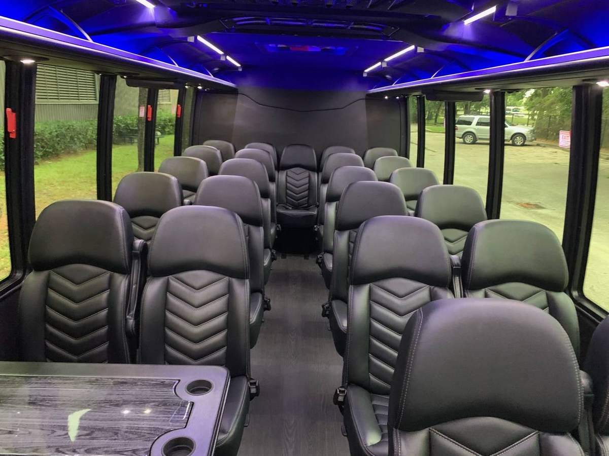 Shuttle interior front — Houston Limo Chauffeur