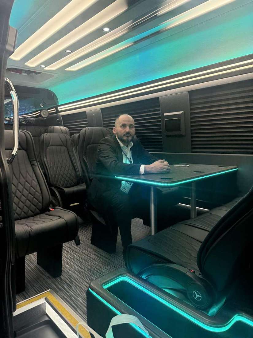 Mercedes Sprinter interior owner Nick — Houston Limo Chauffeur