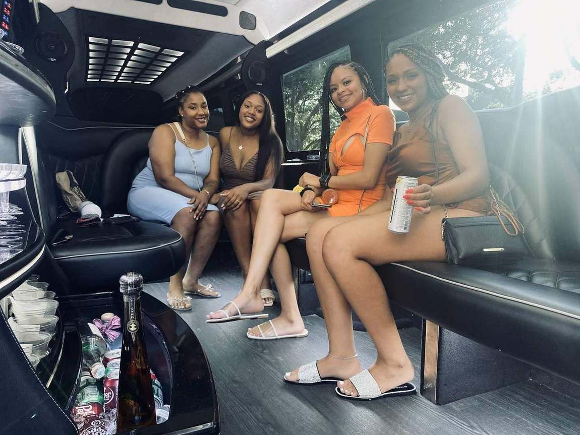 Mercedes Sprinter limousine guests — Houston Limo Chauffeur