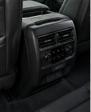 Chevy Suburban interior console — Houston Limo Chauffeur