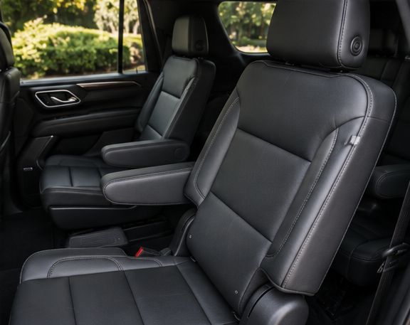 Chevy Suburban interior rear seats — Houston Limo Chauffeur